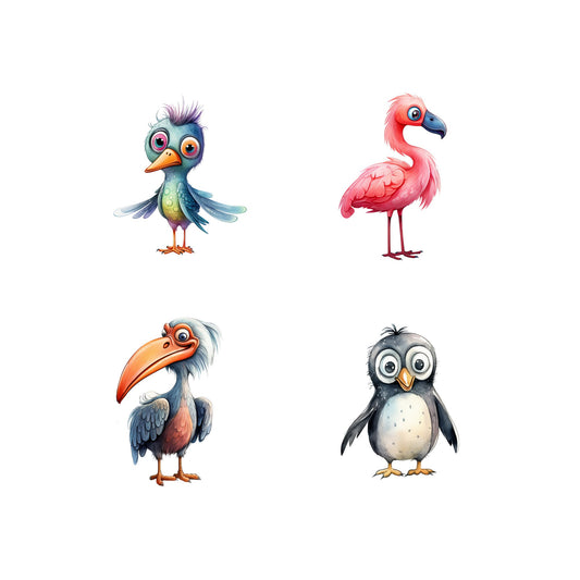 Quirky Birds Clipart