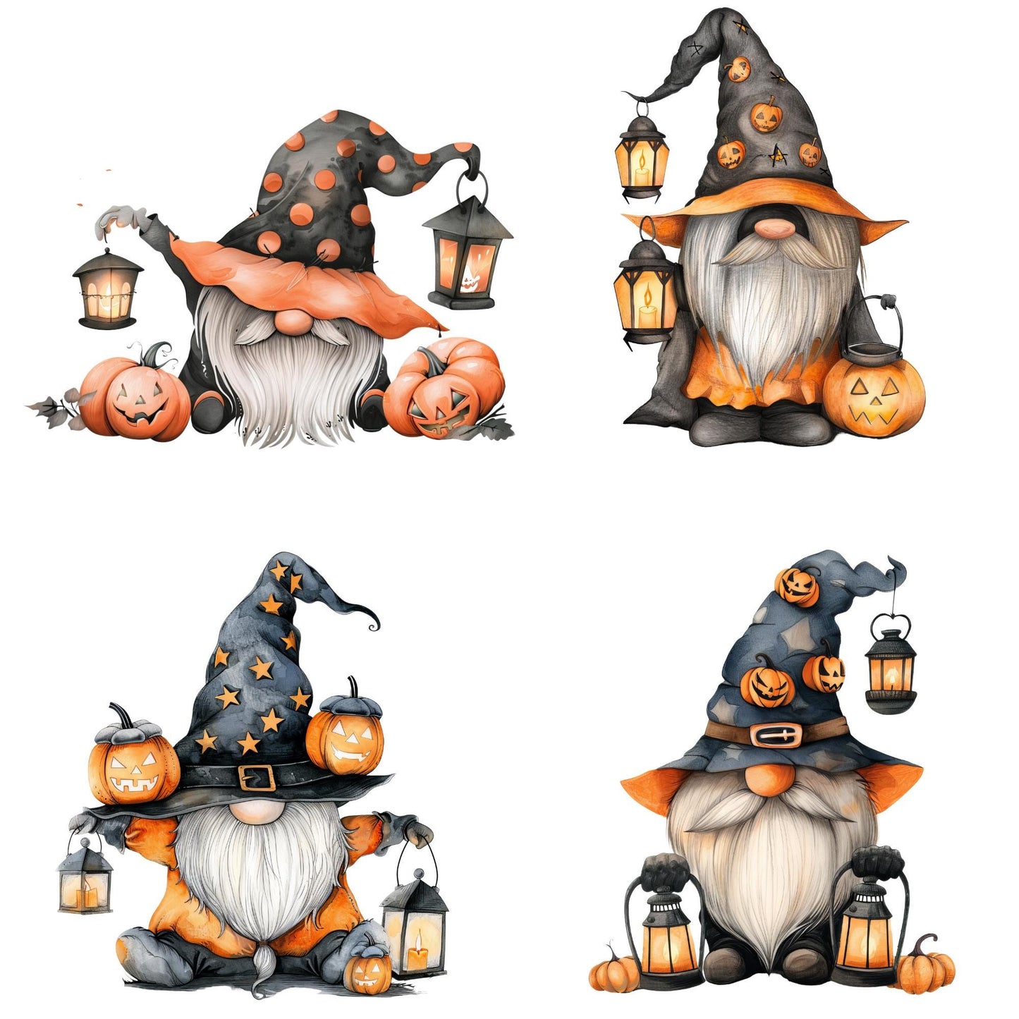 Halloween Gnome Clipart