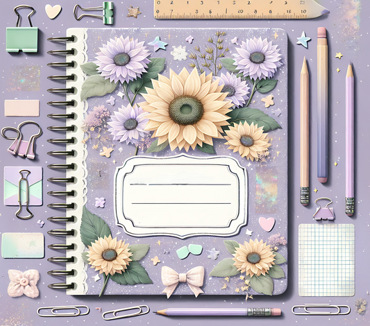 Composition Teacher Tumbler Wrap PNG – 20oz Skinny Sublimation Design for Back to School