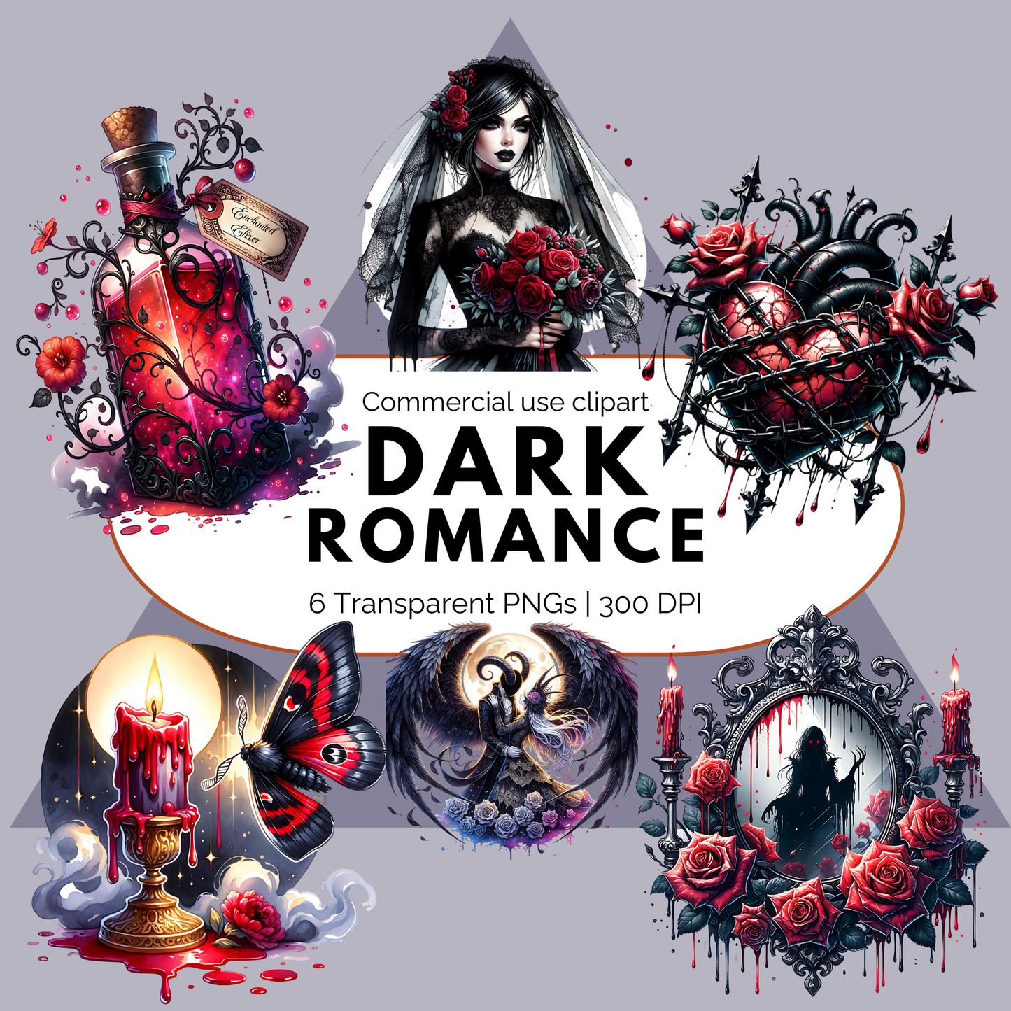 Dark Romance Clipart