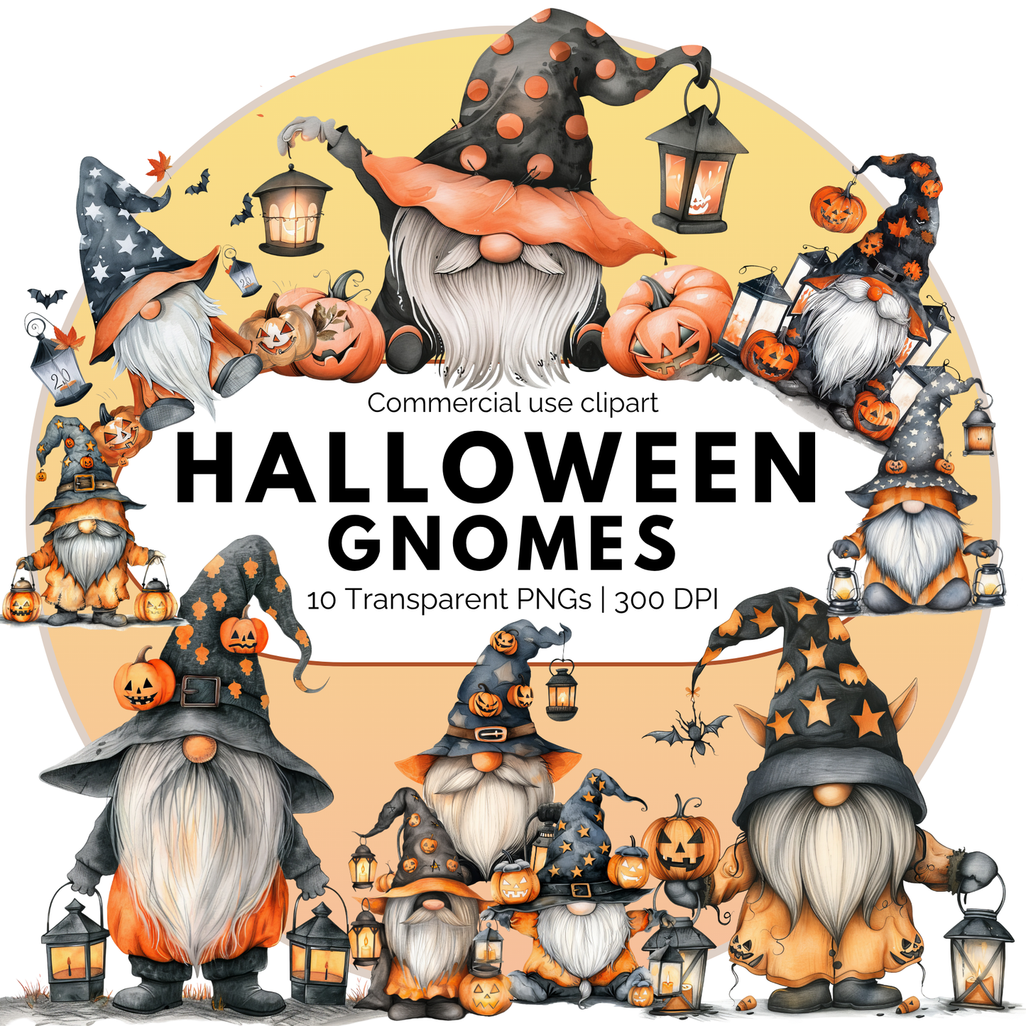 Halloween Gnome Clipart