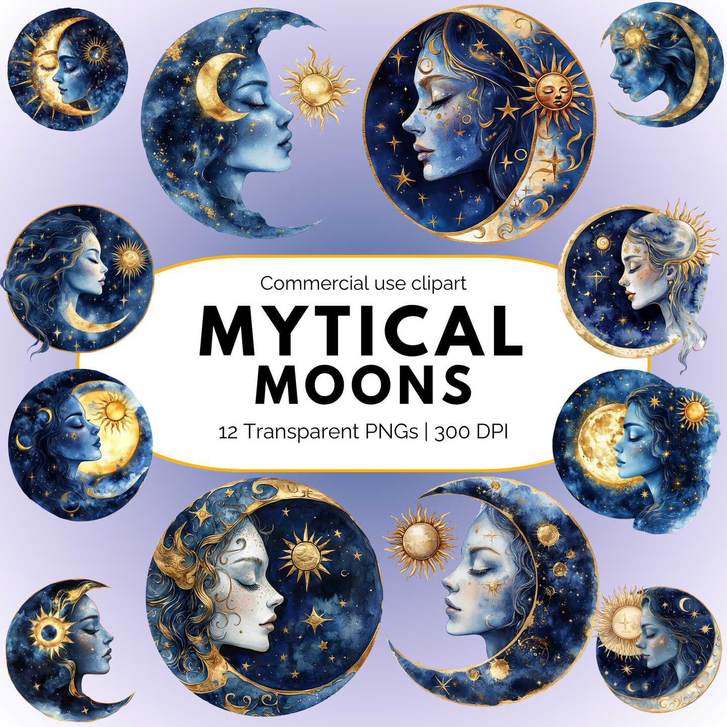 Mystical Moon Clipart