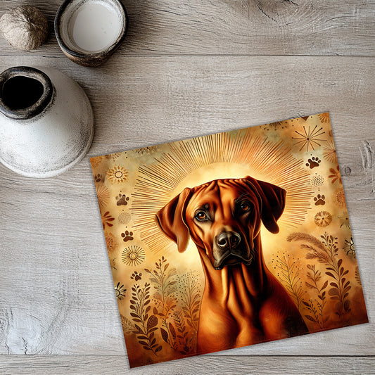 Rhodesian Ridgeback Tumbler Wrap – 20oz & 30oz Skinny Dog Lover Sublimation PNG