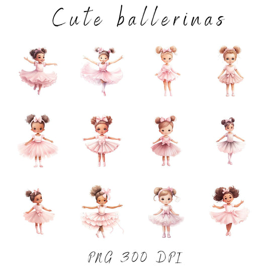 Watercolor Swan Lake Clipart