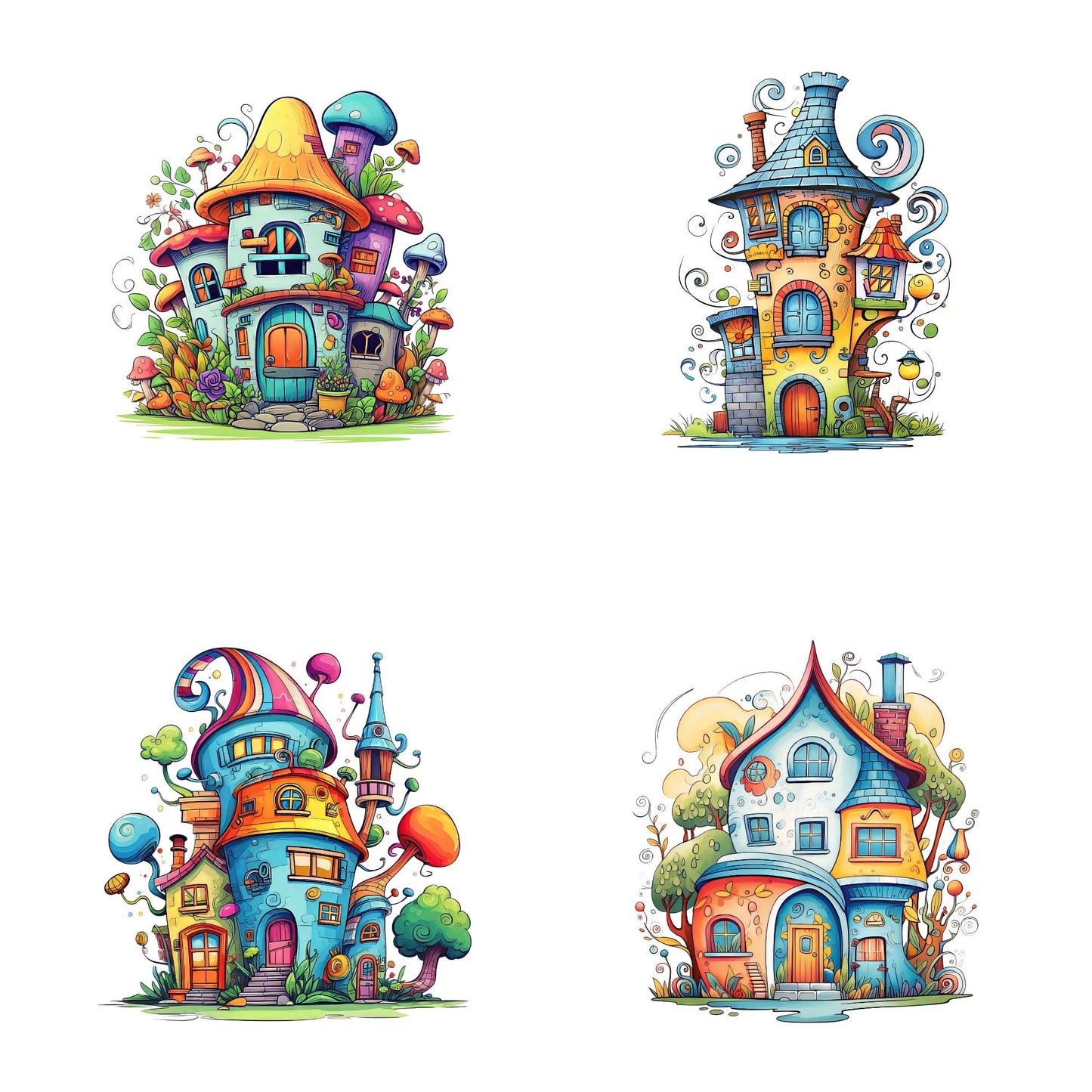 Quirky House Clipart