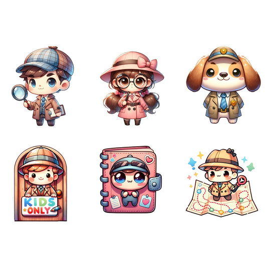 Cute Detective Clipart
