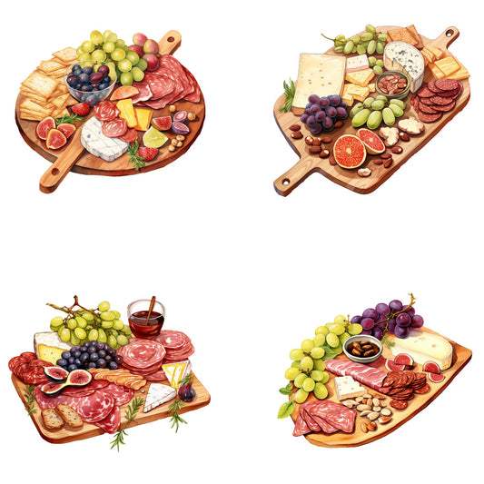 Watercolor Charcuterie Board Clipart