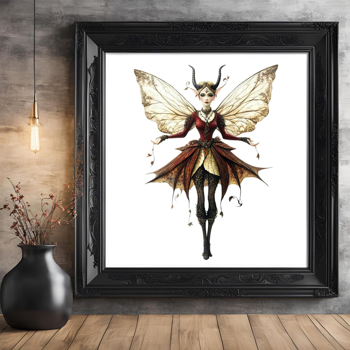 Gothic Fairy Clipart Single