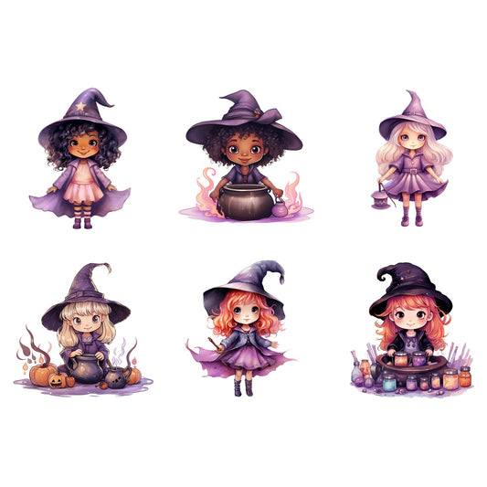 Cute Pastel Witch Clipart