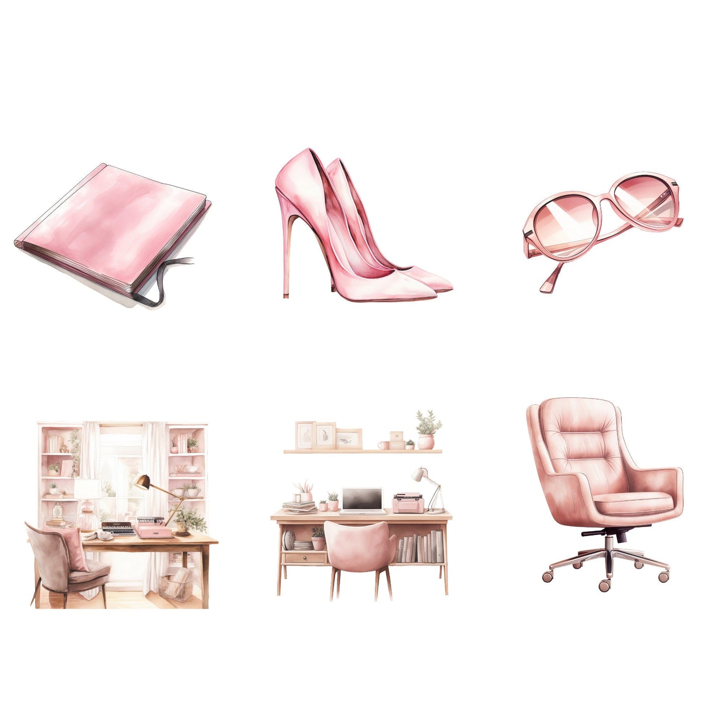 Pink Boss Lady Clipart