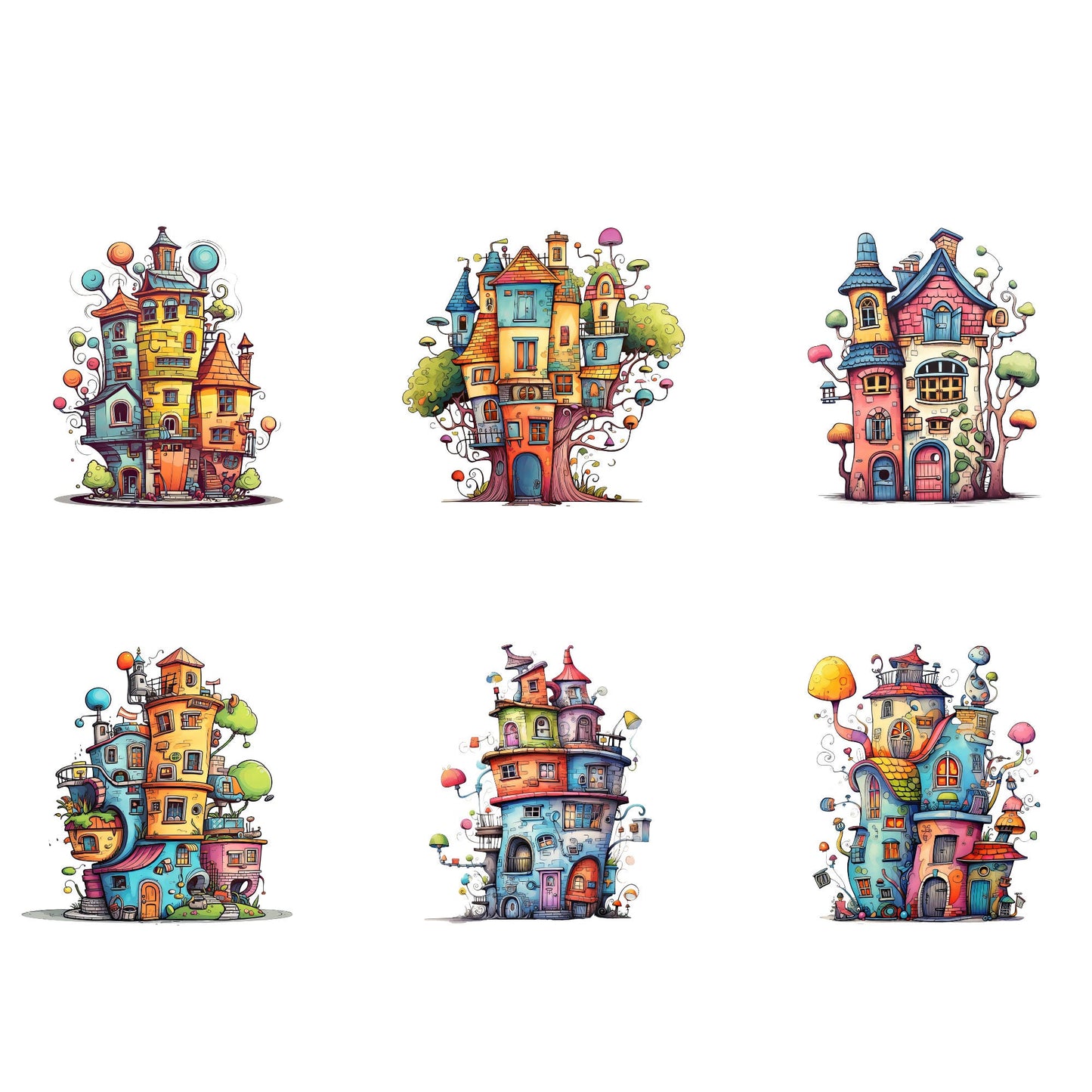 Quirky House Clipart