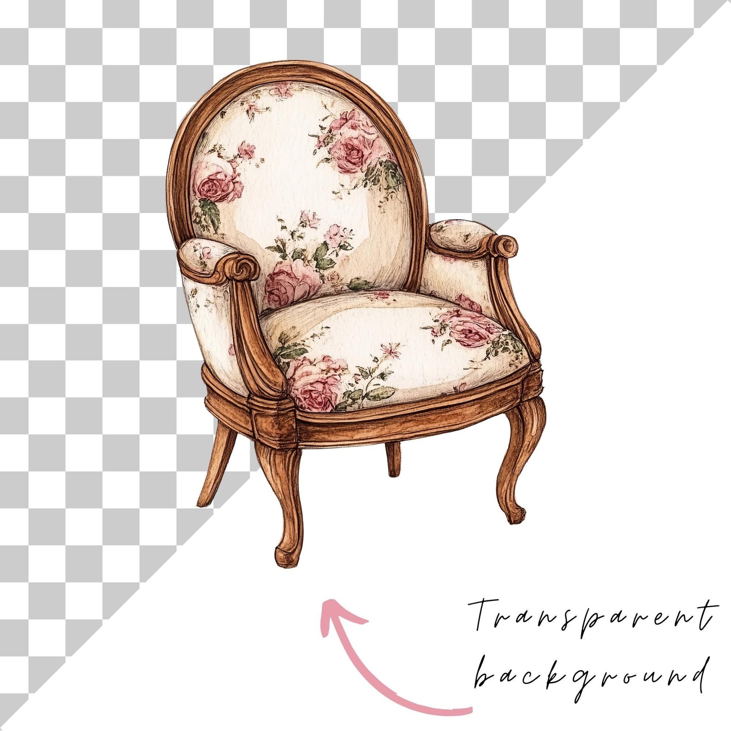 Victorian era furniture clipart