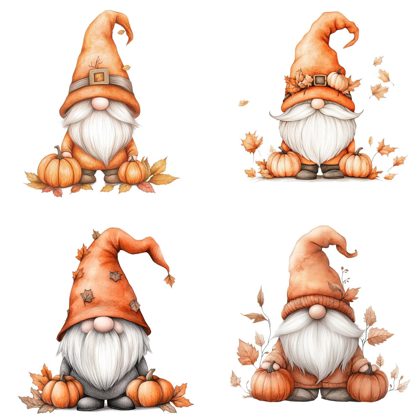 Fall Gnome Clipart