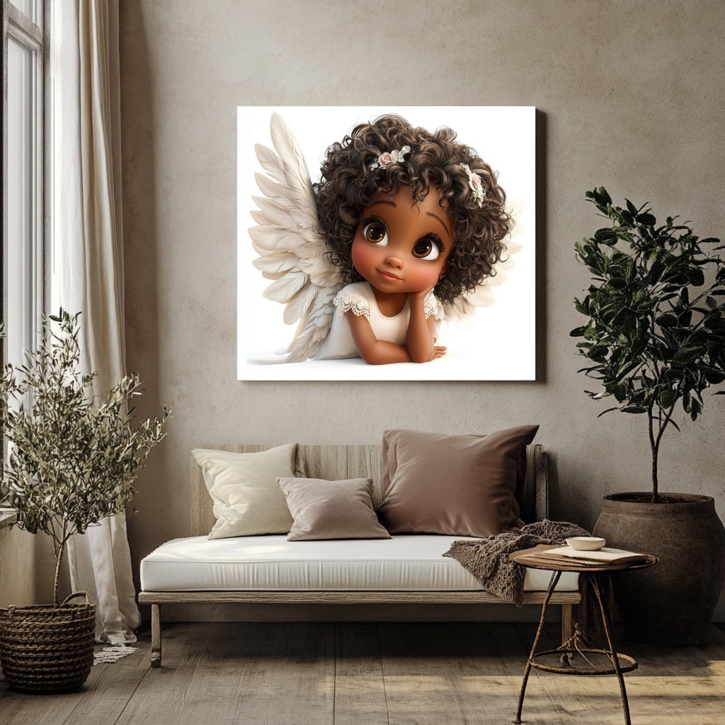 15 Quirky Girl Black Angel Clipart
