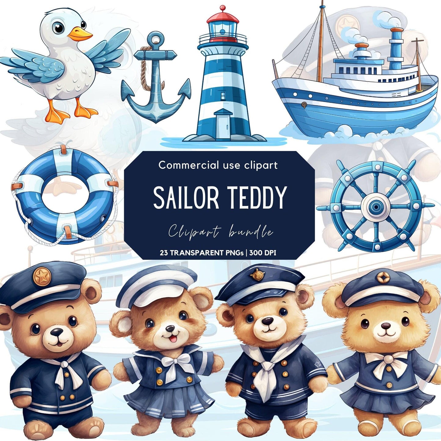 Sailor Teddy Clipart