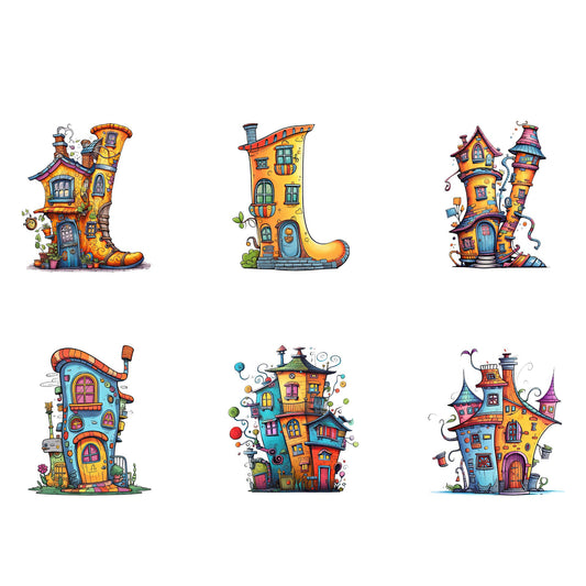 Quirky House Clipart