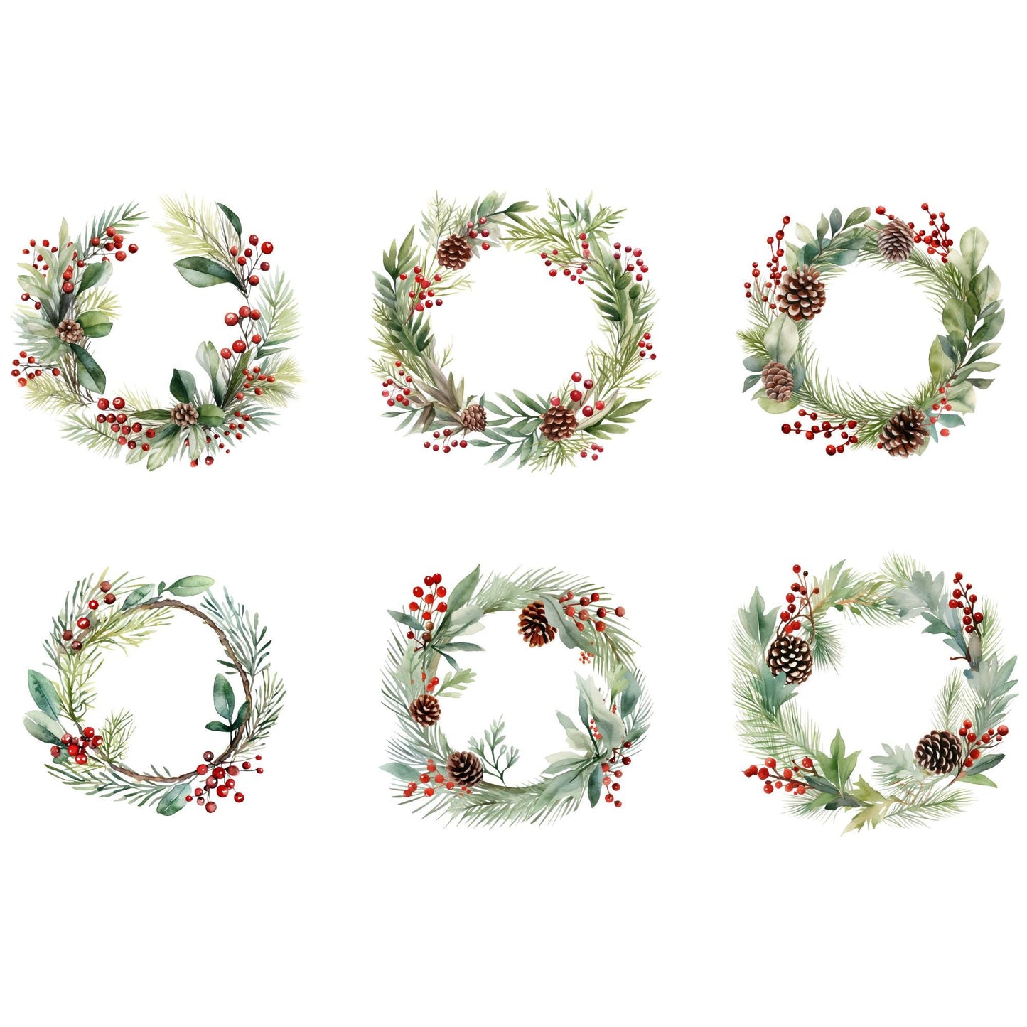 Festive Wreath Clipart