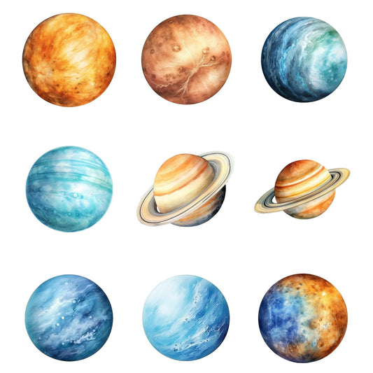 Planetas del Sistema Solar Clipart