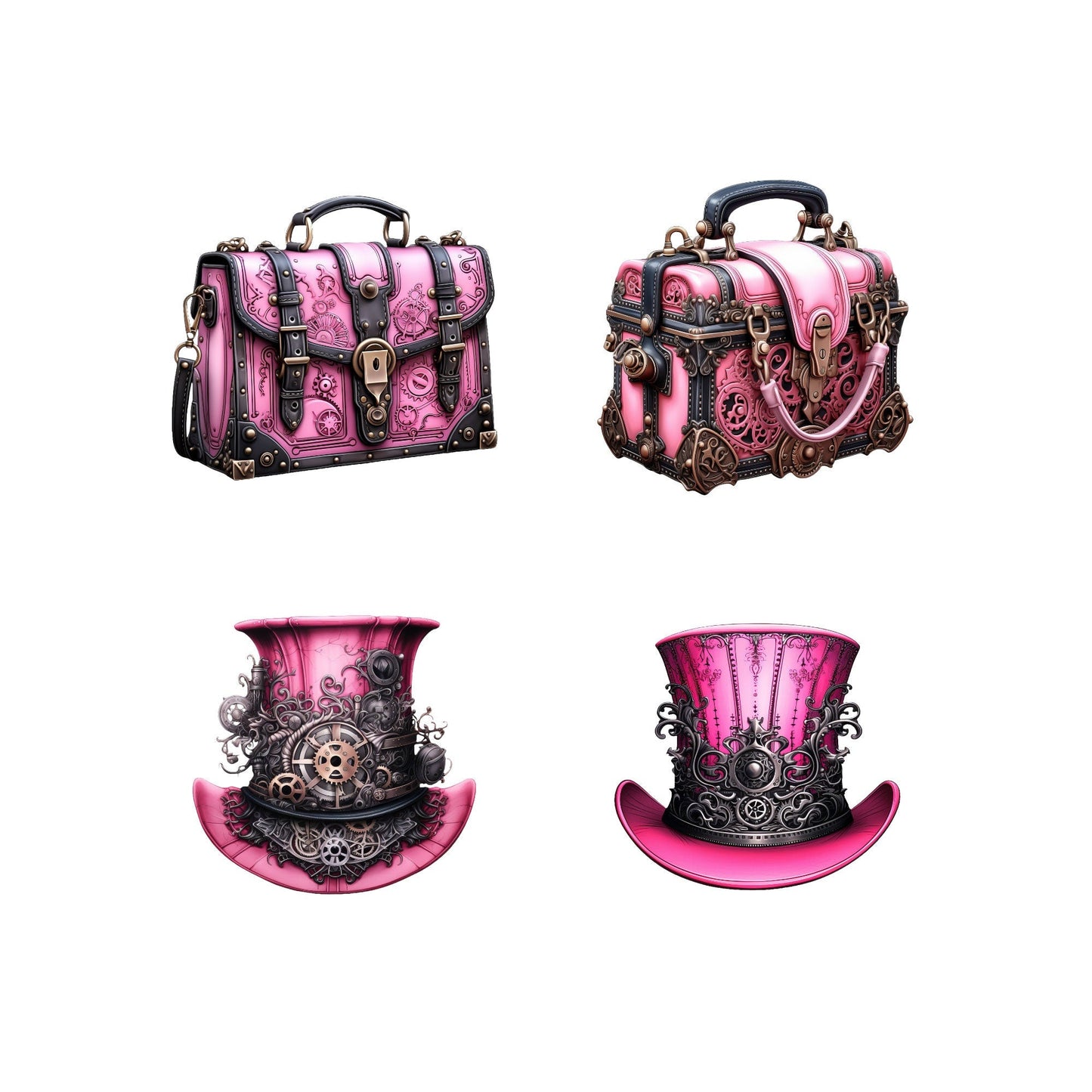 Steampunk Woman Clipart