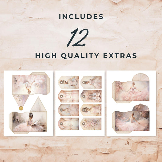 The Ballerina Junk Journal Tags & Envelopes