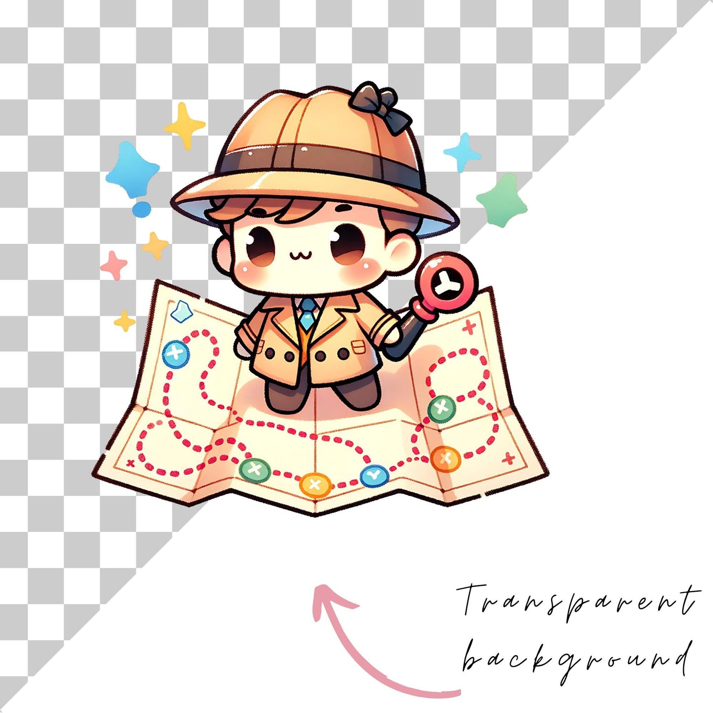 Cute Detective Clipart