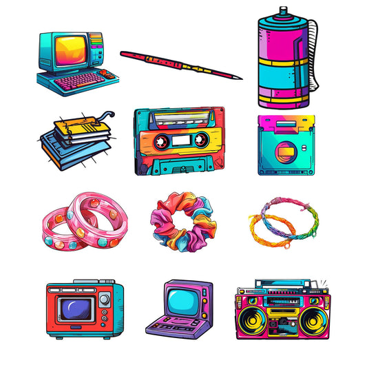 90s Nostalgia Clipart