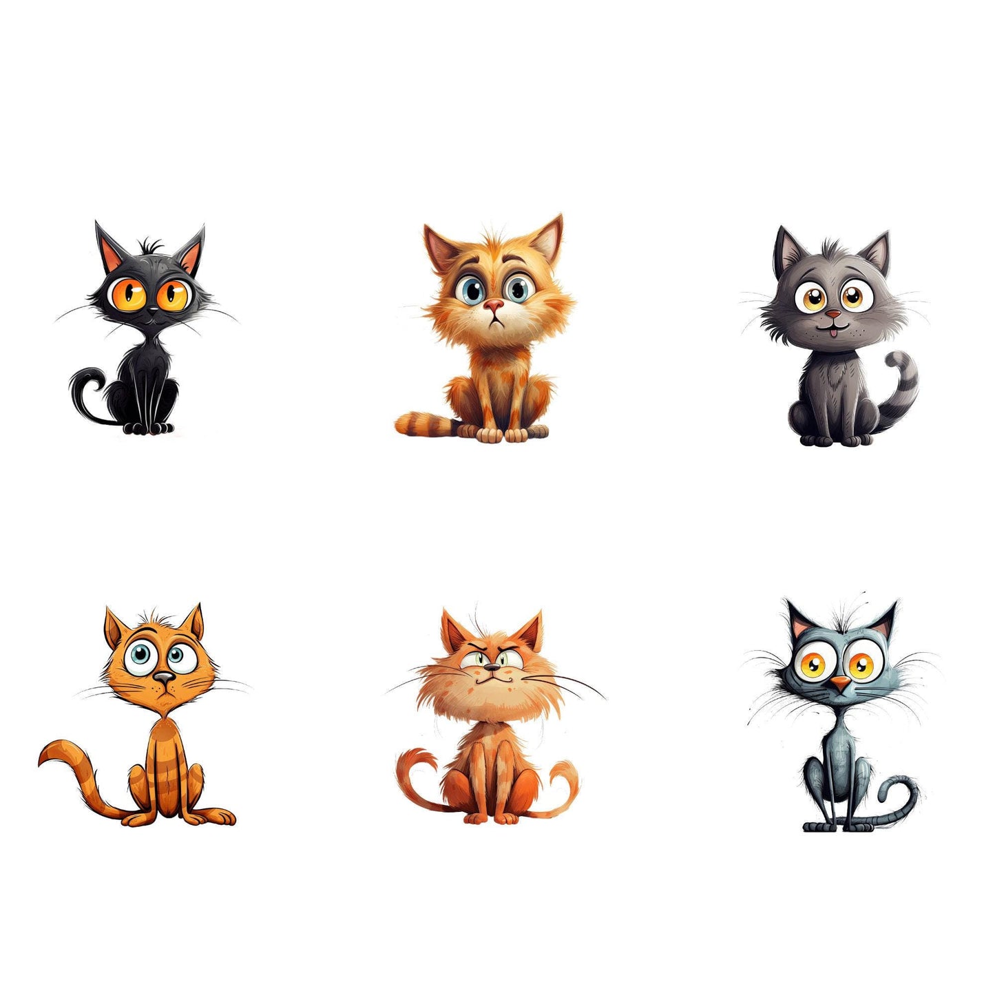 Quirky Cat Clipart