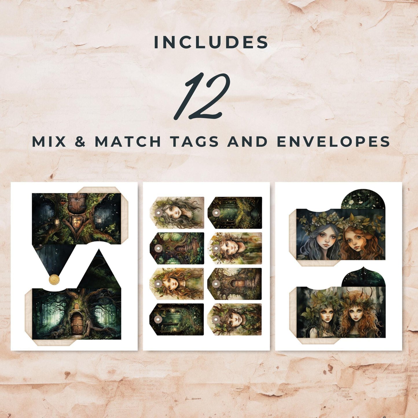 Woodland Elve Junk Journal Mega Kit