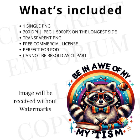 Be in Awe of My Tism PNG