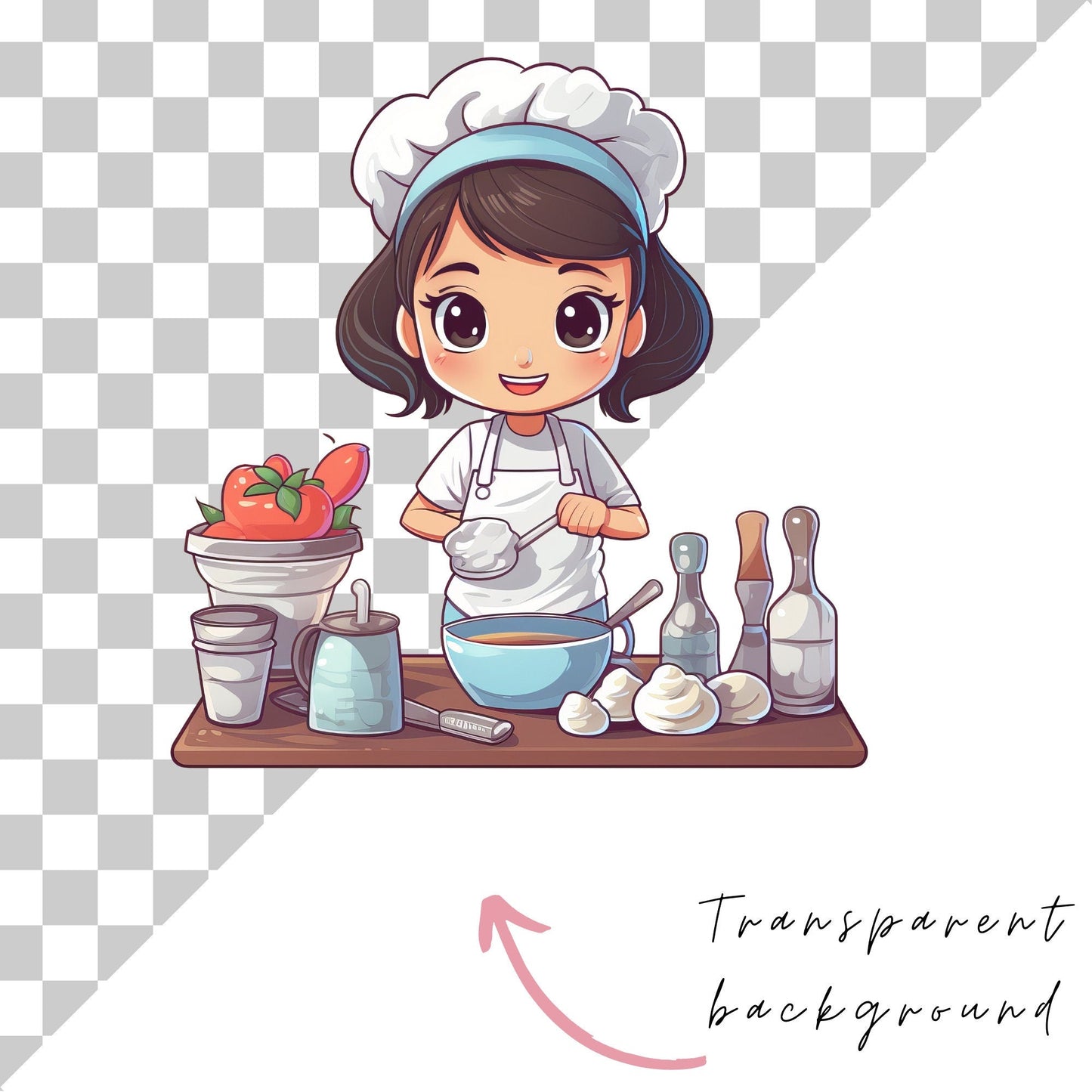Cute Pastry Chef Clipart