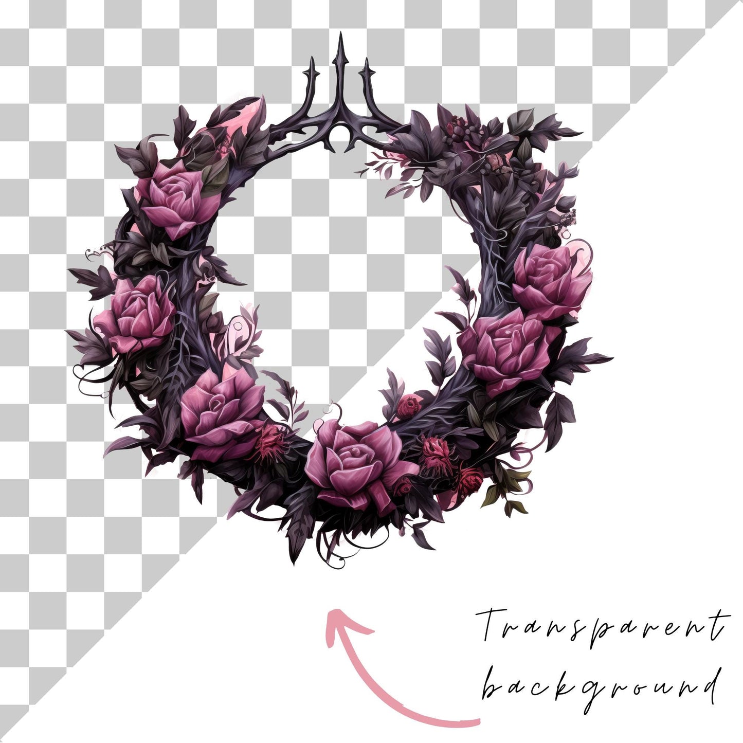 Gothic Wreath Clipart