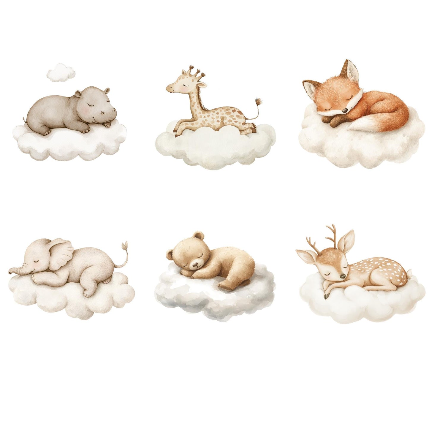 Neutral Sleeping animals clipart