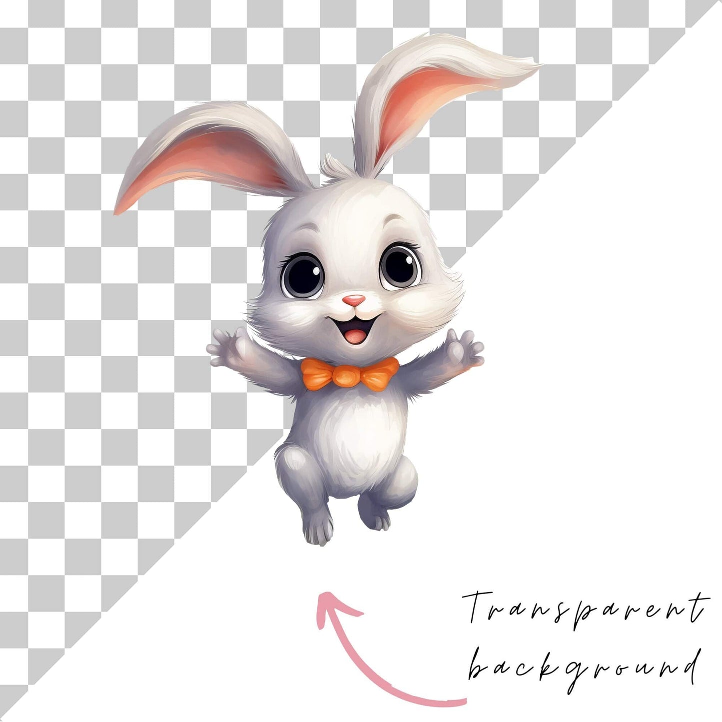 Cute bunny clipart