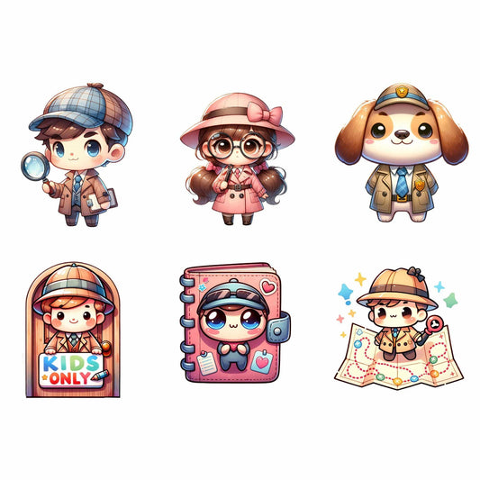 Cute Detective Clipart