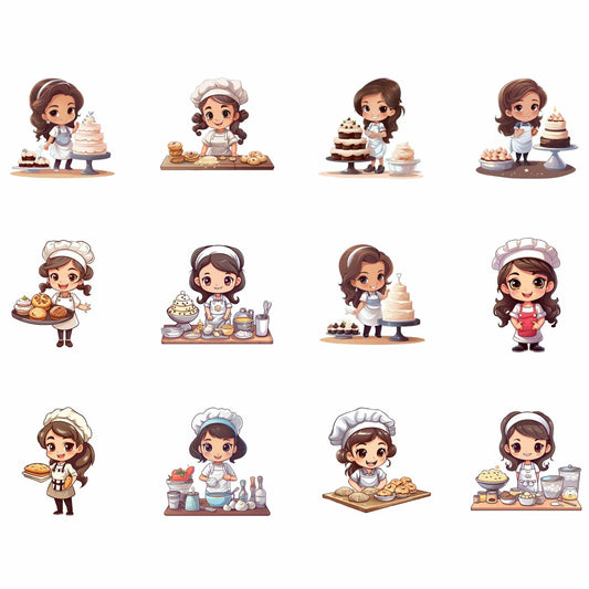 Cute Pastry Chef Clipart