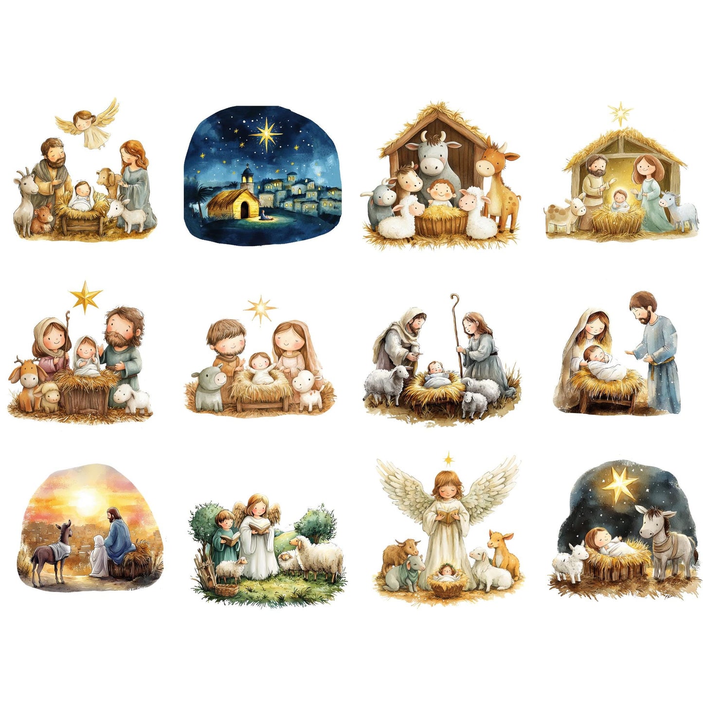 Cute Nativity Clipart