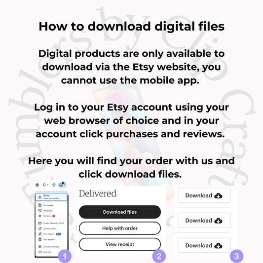 a screenshot of a website with the text how to download digital files