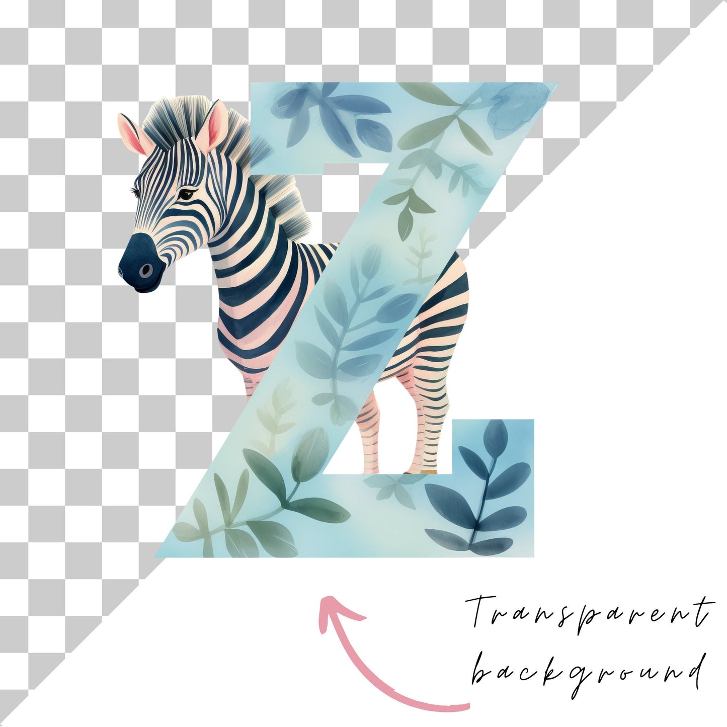 Safari Alphabet Clipart