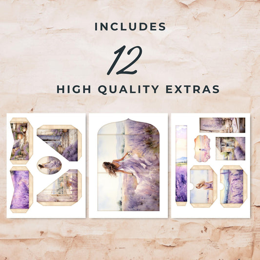 Lavender Haze Junk Journal Folio Pocket