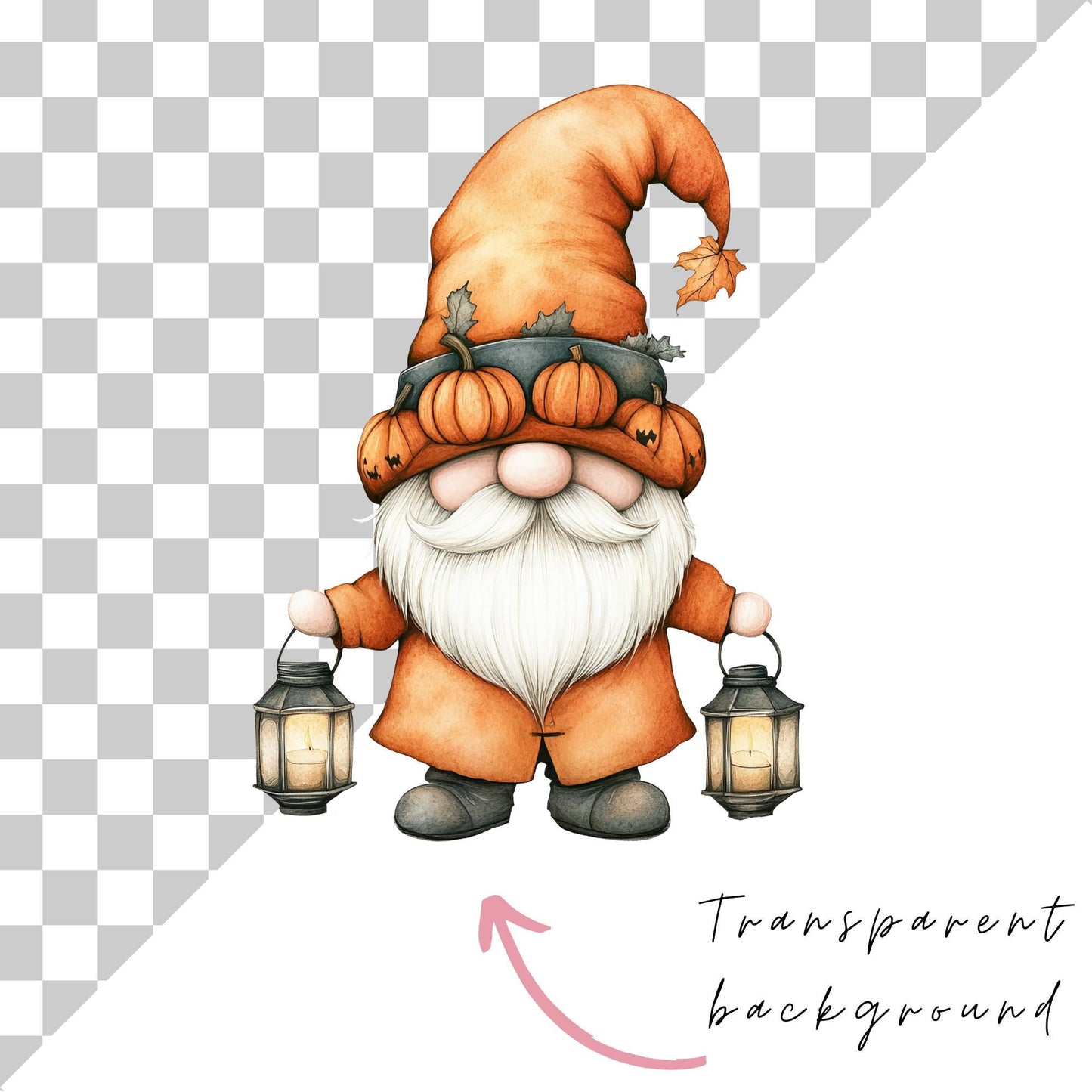 Fall Gnome Clipart