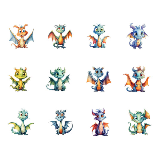 Quirky Dragons Clipart