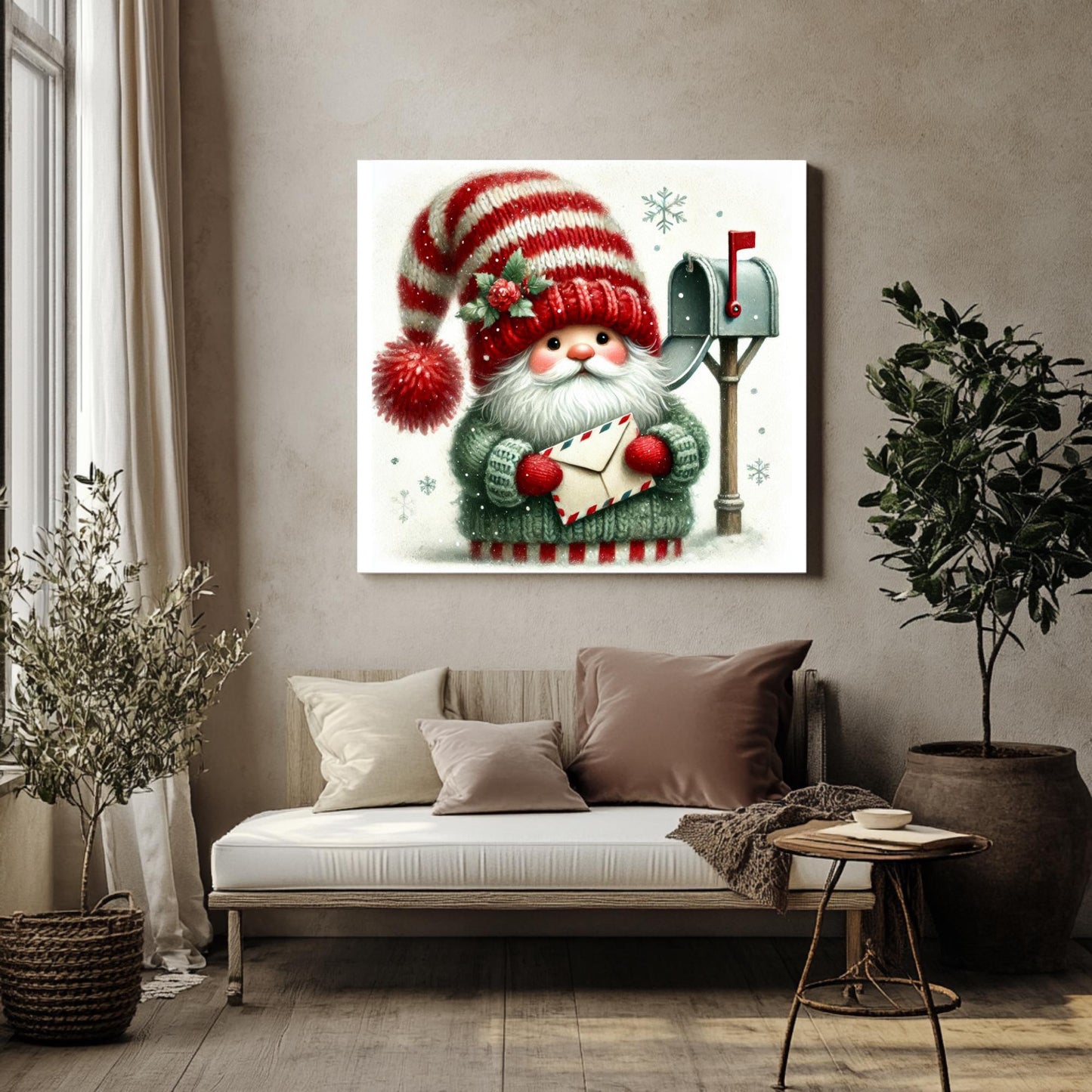 15 Christmas Mailbox Gnome Clipart