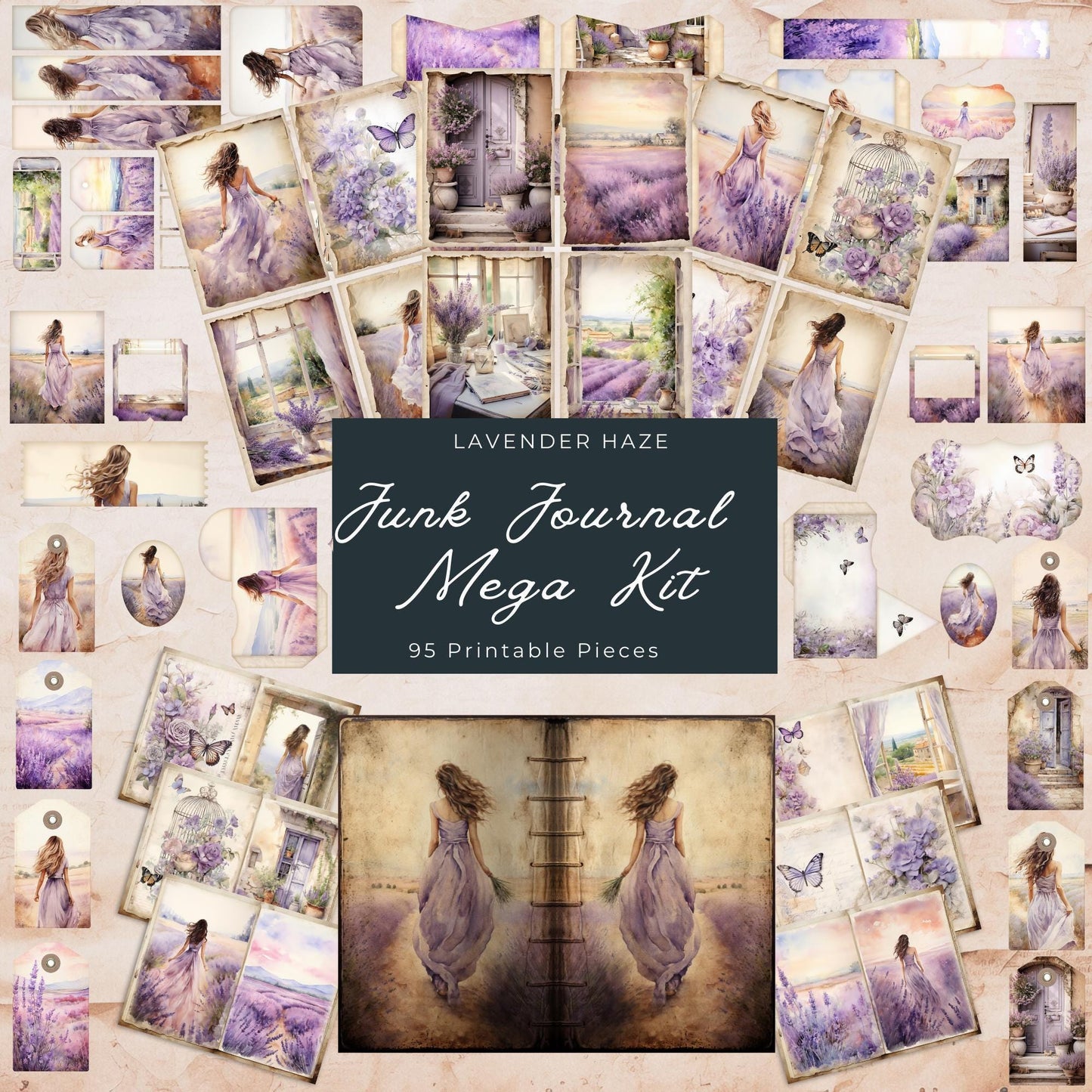 Lavender Haze Junk Journal Mega Kit