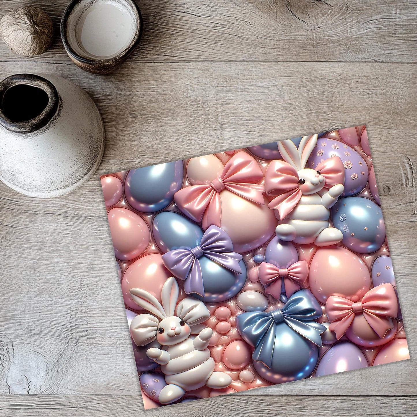 a picture of some balloons on a table
