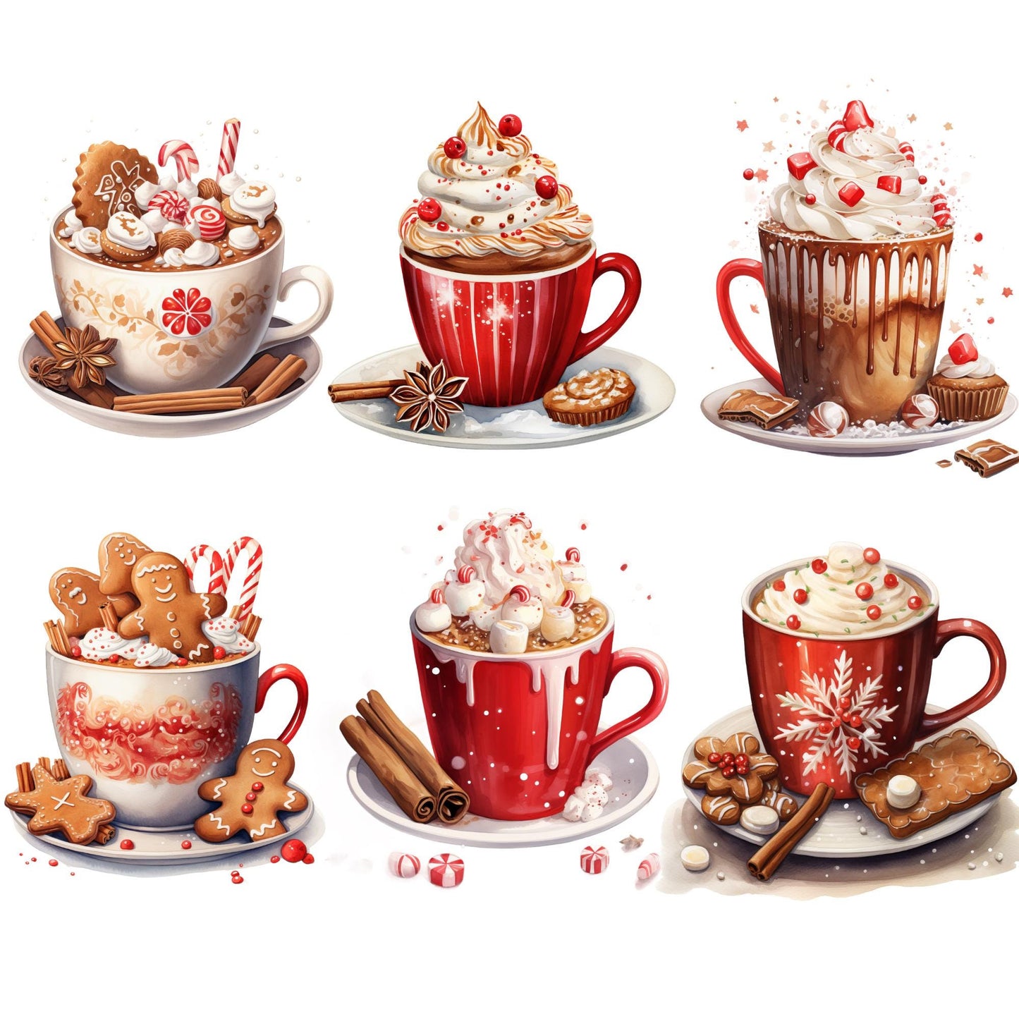 Christmas Hot Chocolate Clipart