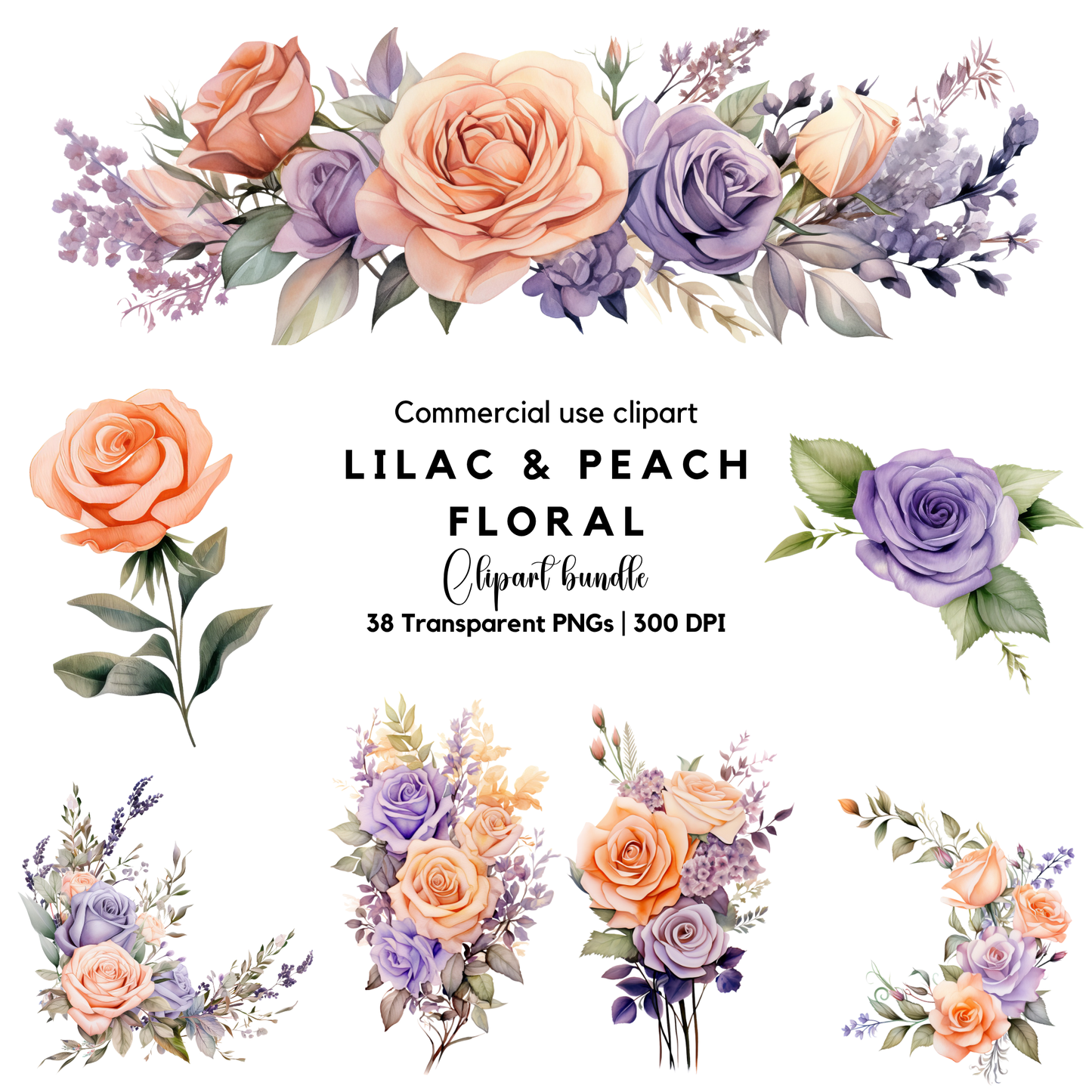 a bunch of flowers that are on a white background