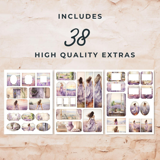 Lavender Haze Junk Journal Ephemera