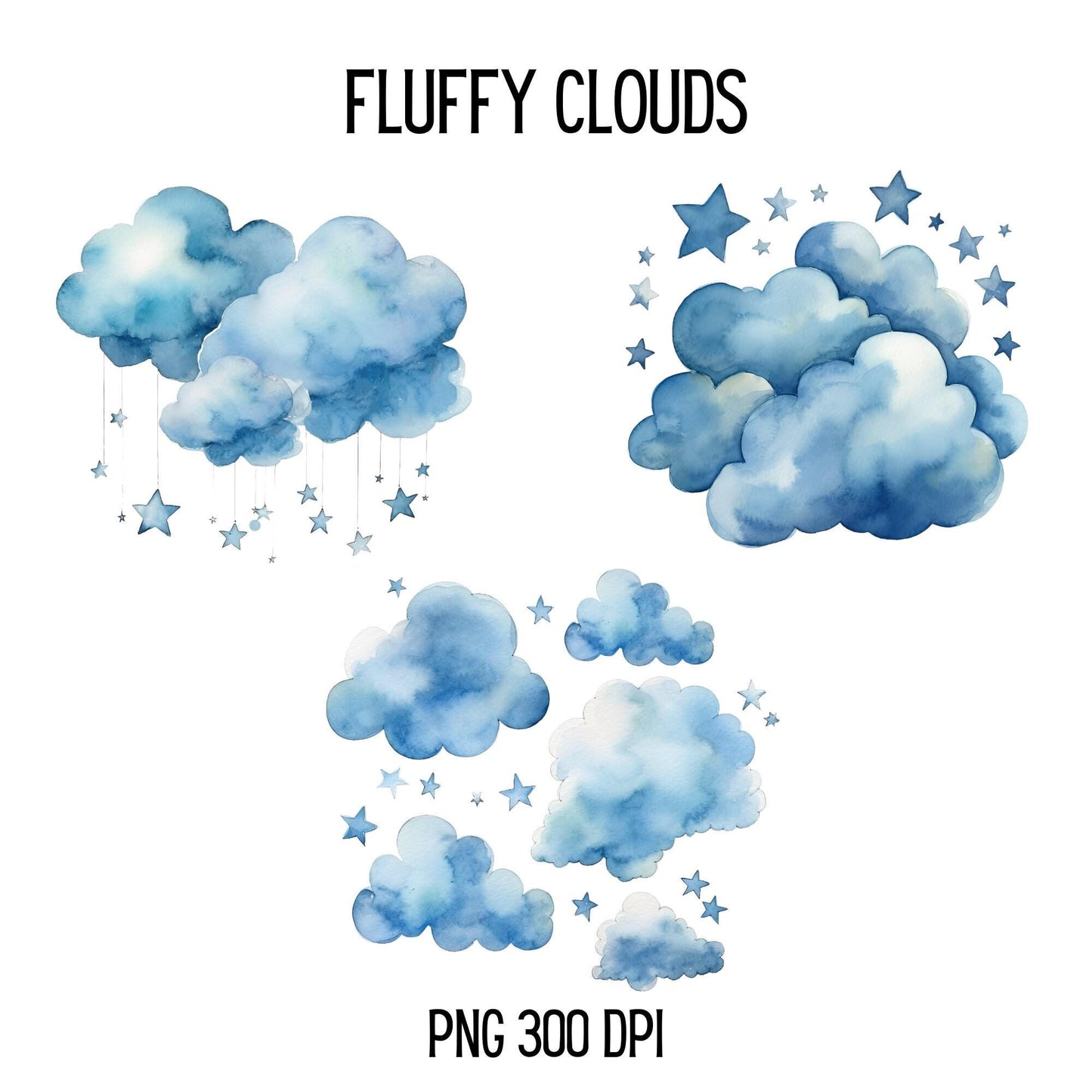 Clipart de oso de peluche en acuarela