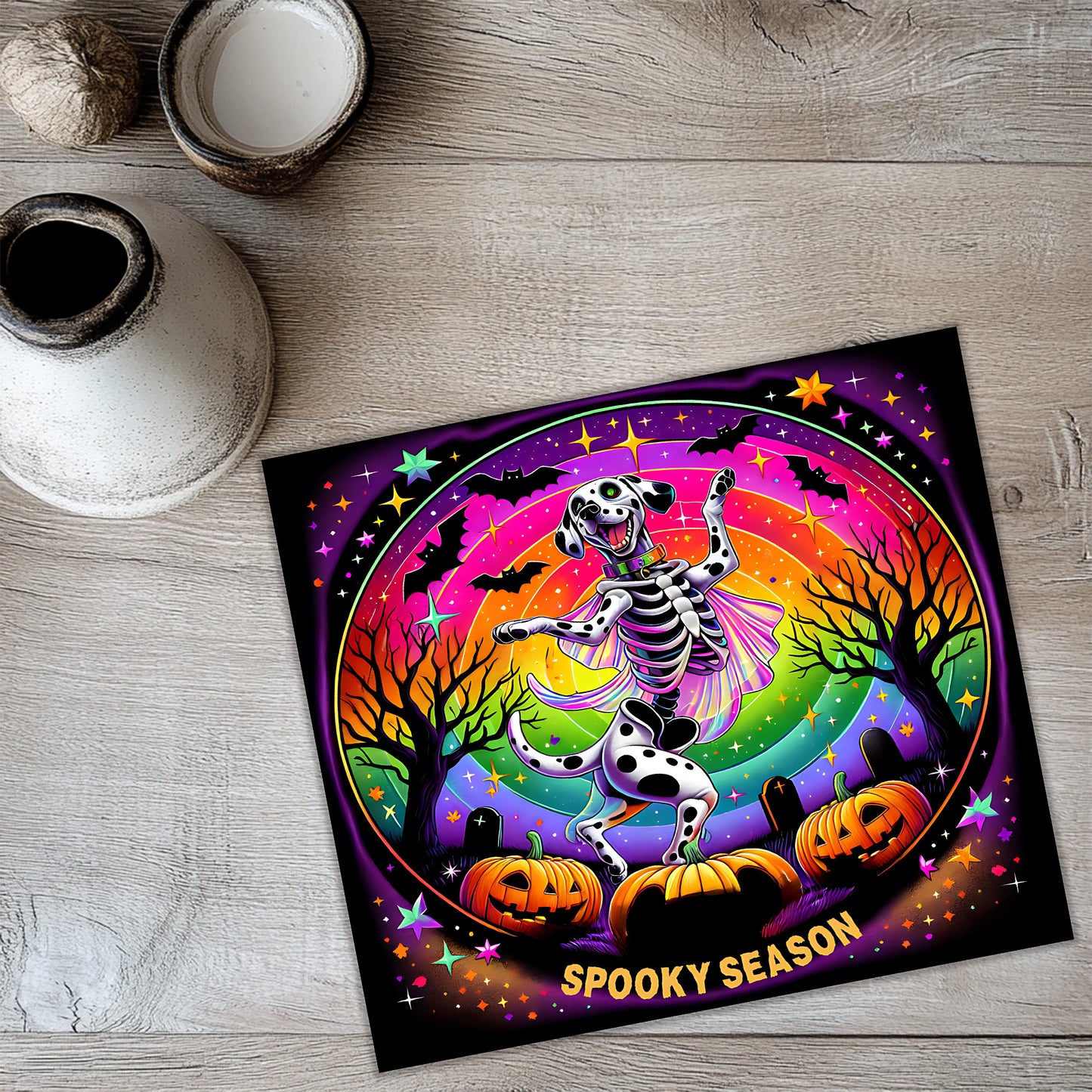 a picture of a skeleton dancing on halloween