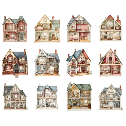 Vintage Dolls House Clipart